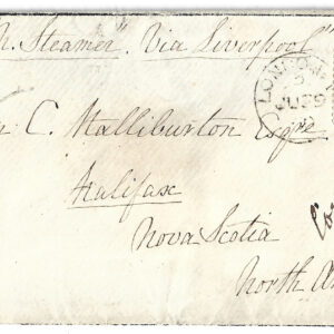 SG69 1856 6d lilac. Used on cover